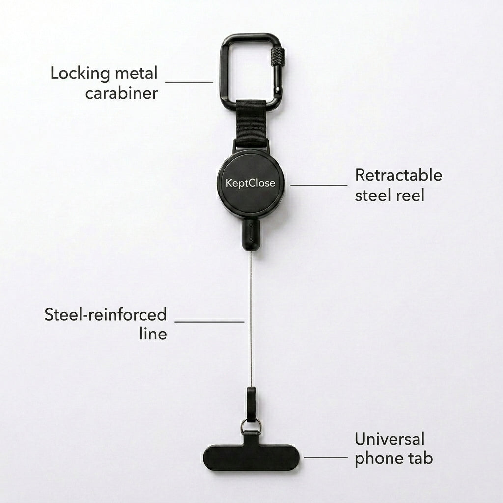 KeptClose™ Anti-Theft Phone Tether